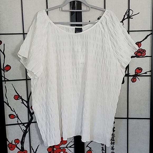 Persona by MARINA RINALDI Nwt Lily White Camise Blouse - Picture 1 of 7